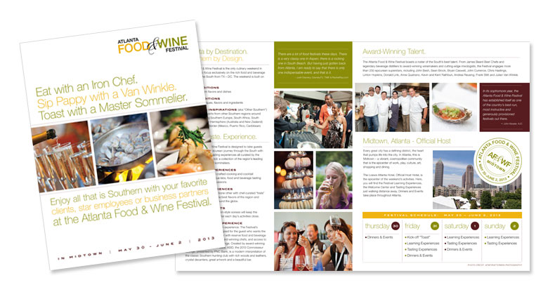 Atlanta Food & Wine Festival Brochure