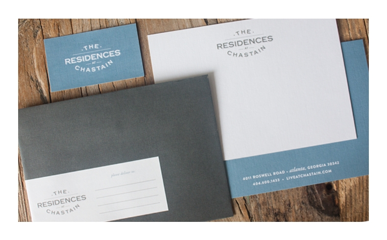 The Residences at Chastain Stationery Package