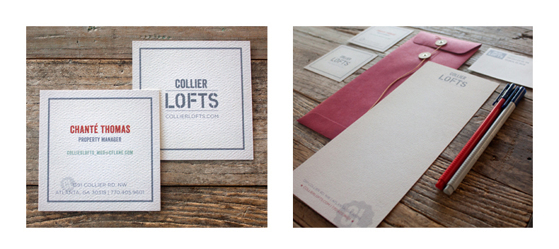 Collier Lofts Stationery Package Collier Lofts Stationery Package